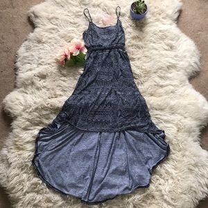 Semi cutout waist high/low dress